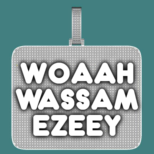CUSTOM LETTER NECKLACE 3D BIG SQUARE