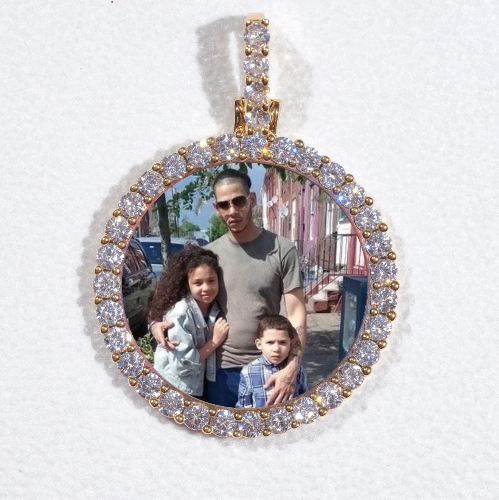 3D CIRCLE CUSTOM PICTURE PENDANT SMALL SIZE