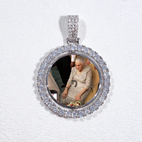 3D Spinning 2-Faced Custom Picture Pendant