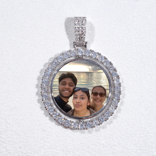 3D Spinning 2-Faced Custom Picture Pendant