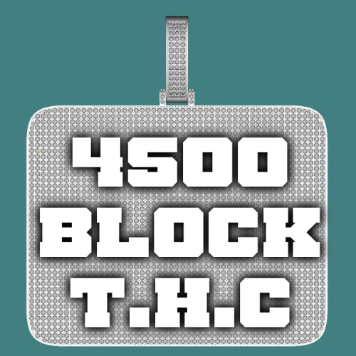 CUSTOM LETTER NECKLACE 3D BIG SQUARE