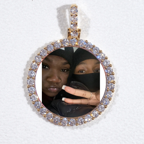 3D CIRCLE CUSTOM PICTURE PENDANT SMALL SIZE