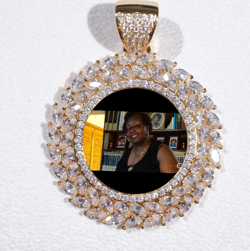 Large 3D Wheat Ear Custom Picture Pendant