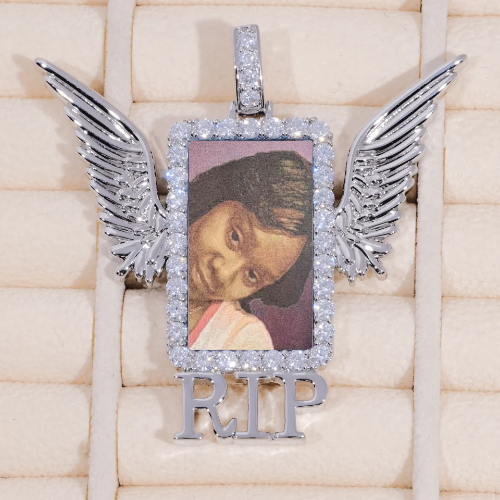 RIP WING 3D CUSTOM PICTURE PENDANT
