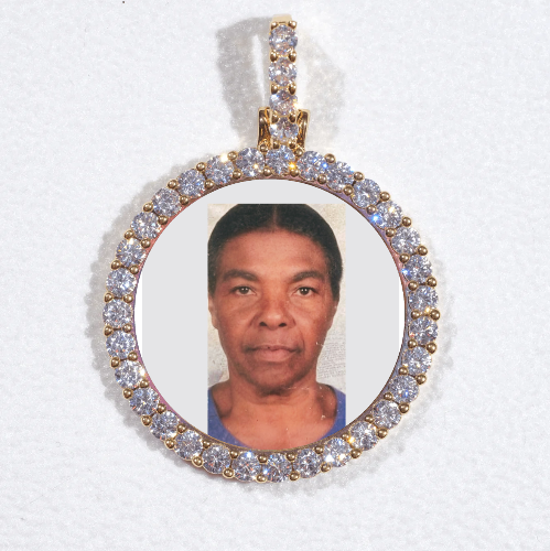 3D CIRCLE CUSTOM PICTURE PENDANT SMALL SIZE