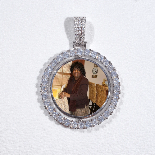 3D Spinning 2-Faced Custom Picture Pendant