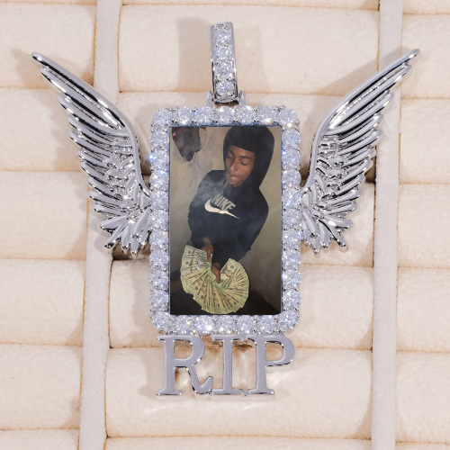 RIP WING 3D CUSTOM PICTURE PENDANT