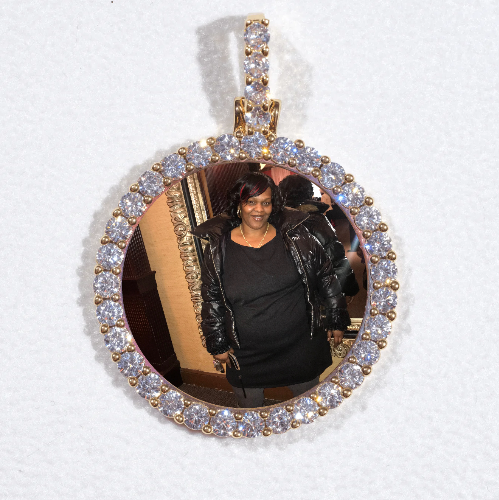 3D CIRCLE CUSTOM PICTURE PENDANT SMALL SIZE