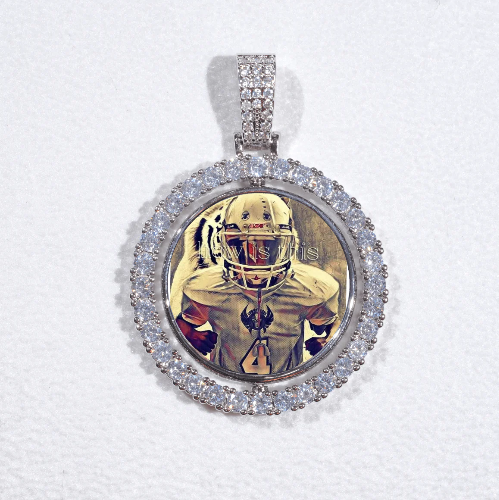 3D Spinning 2-Faced Custom Picture Pendant