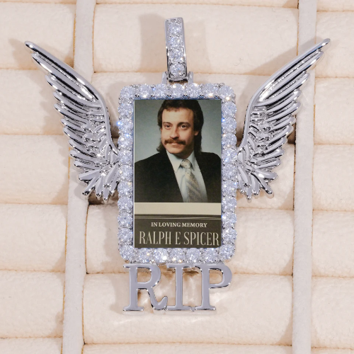 RIP WING 3D CUSTOM PICTURE PENDANT