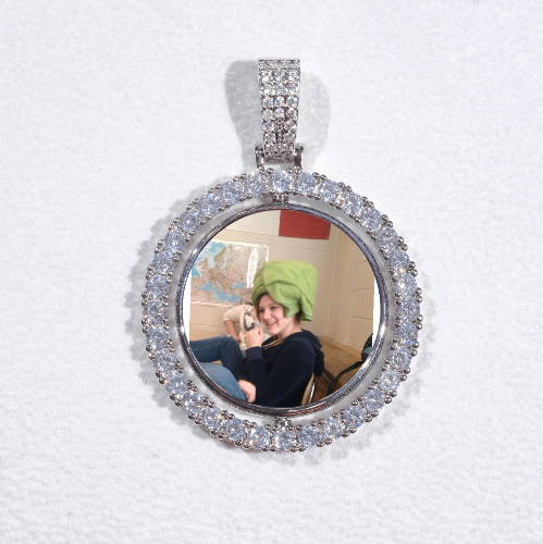 3D Spinning 2-Faced Custom Picture Pendant