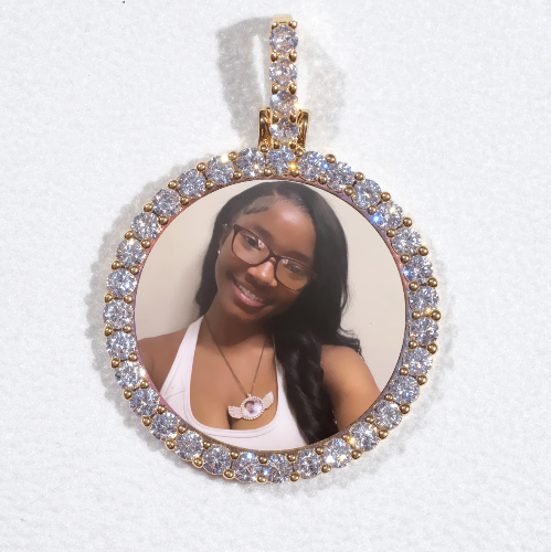 3D CIRCLE CUSTOM PICTURE PENDANT SMALL SIZE