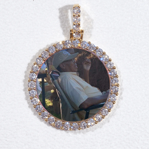 3D CIRCLE CUSTOM PICTURE PENDANT SMALL SIZE