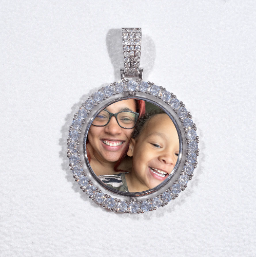 3D Spinning 2-Faced Custom Picture Pendant