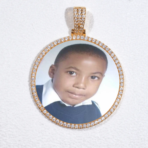 MEDIUM 3D CIRCLE CUSTOM PICTURE PENDANT