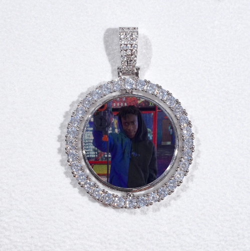 3D Spinning 2-Faced Custom Picture Pendant
