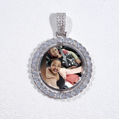 3D Spinning 2-Faced Custom Picture Pendant