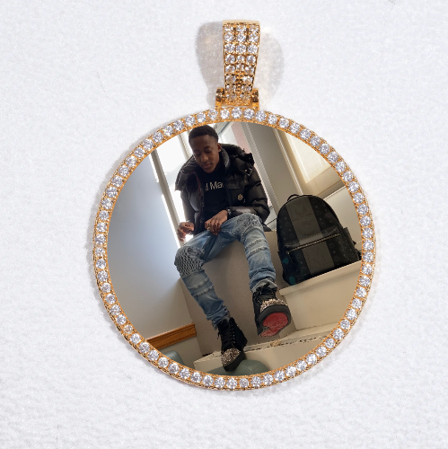 MEDIUM 3D CIRCLE CUSTOM PICTURE PENDANT