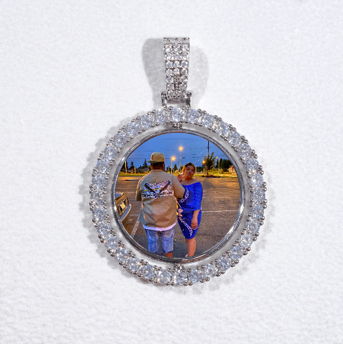 3D Spinning 2-Faced Custom Picture Pendant