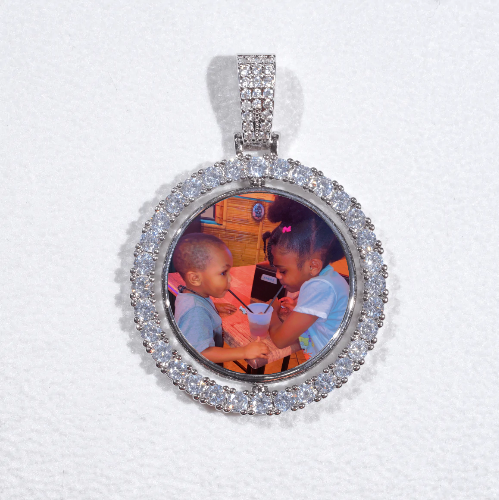 3D Spinning 2-Faced Custom Picture Pendant