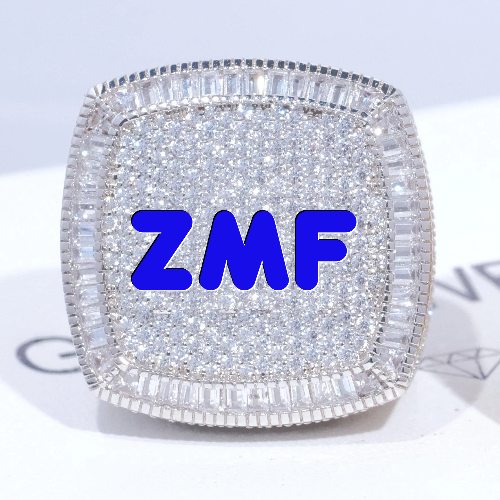 CUSTOM LETTER 3D ICED RING
