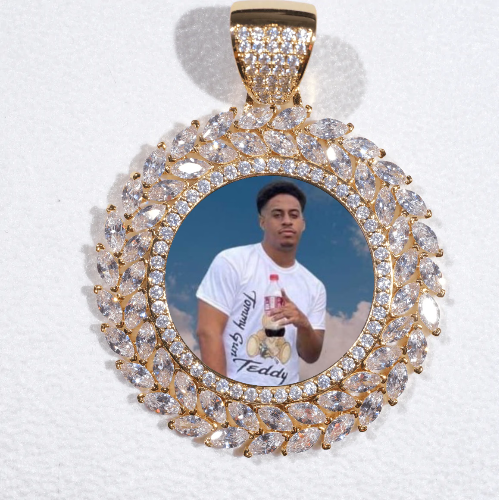 Large 3D Wheat Ear Custom Picture Pendant