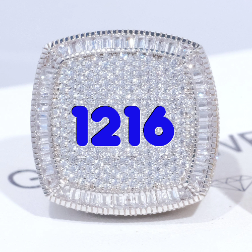 CUSTOM LETTER 3D ICED RING