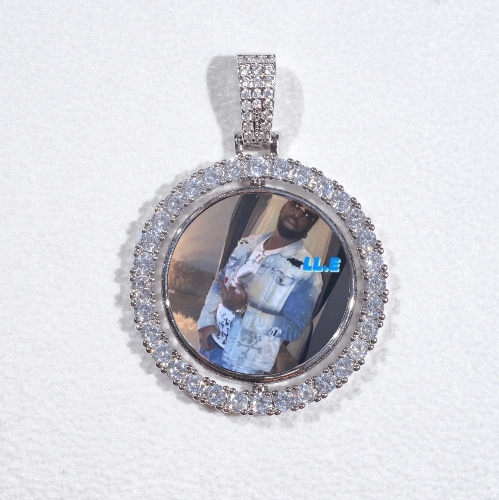 3D Spinning 2-Faced Custom Picture Pendant