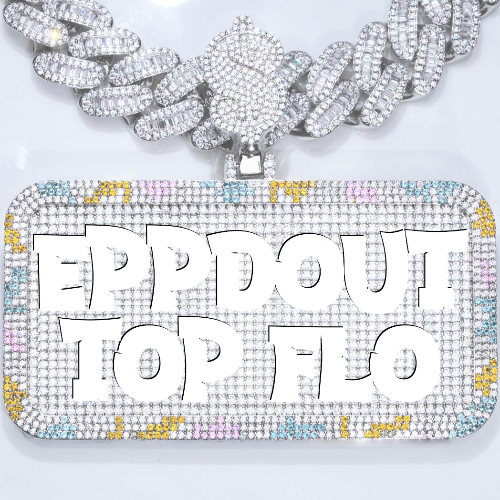 CUSTOM LETTER NECKLACE 3D COLORFUL SQUARE