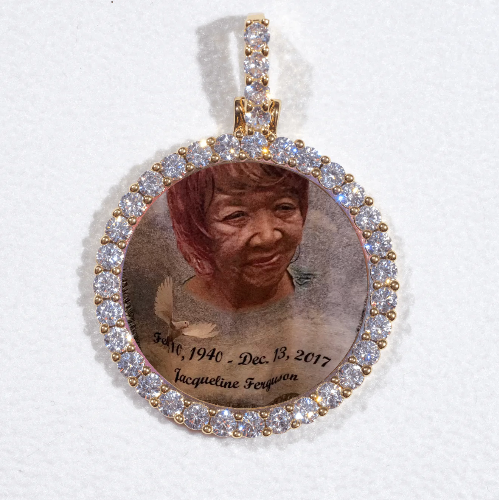 3D CIRCLE CUSTOM PICTURE PENDANT SMALL SIZE
