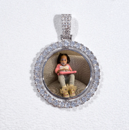 3D Spinning 2-Faced Custom Picture Pendant
