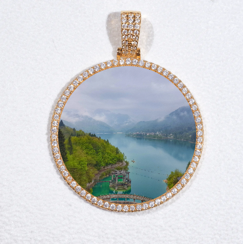 MEDIUM 3D CIRCLE CUSTOM PICTURE PENDANT