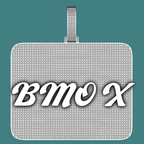 CUSTOM LETTER NECKLACE 3D BIG SQUARE