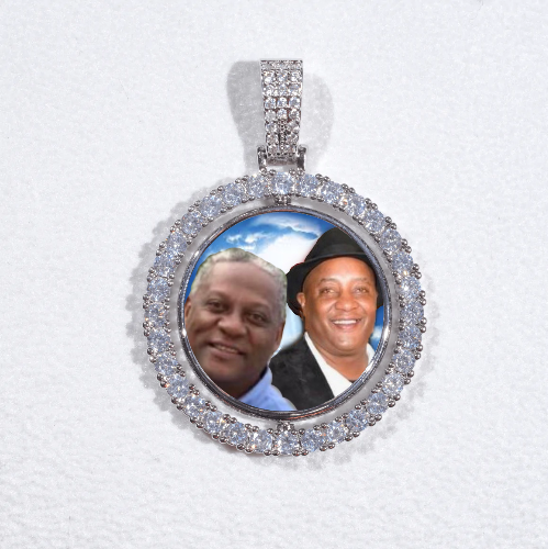 3D Spinning 2-Faced Custom Picture Pendant