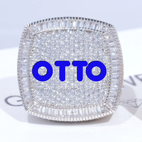 CUSTOM LETTER 3D ICED RING