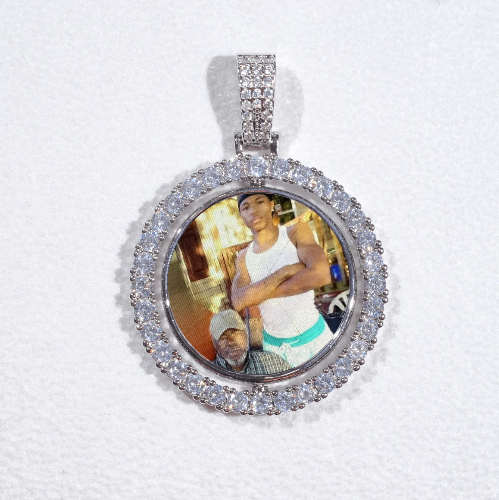3D Spinning 2-Faced Custom Picture Pendant