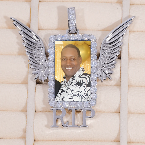 RIP WING 3D CUSTOM PICTURE PENDANT