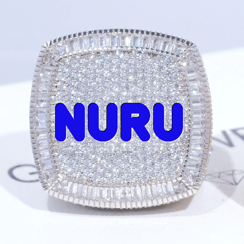 CUSTOM LETTER 3D ICED RING