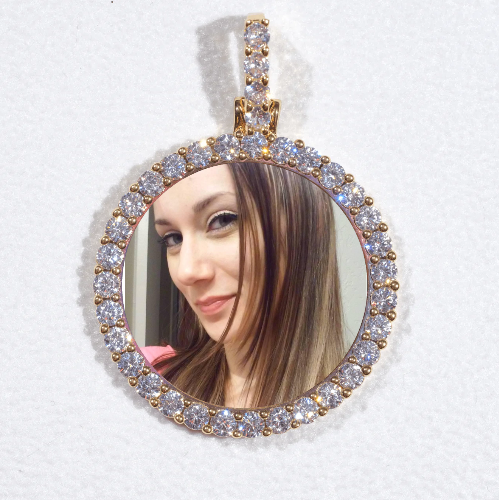 3D CIRCLE CUSTOM PICTURE PENDANT SMALL SIZE