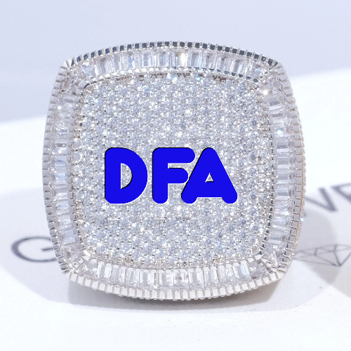 CUSTOM LETTER 3D ICED RING
