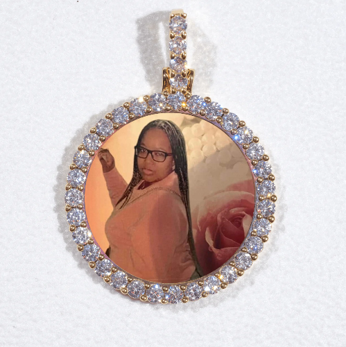 3D CIRCLE CUSTOM PICTURE PENDANT SMALL SIZE