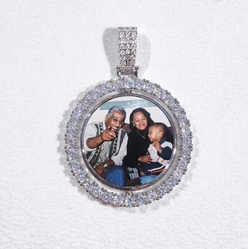 3D Spinning 2-Faced Custom Picture Pendant