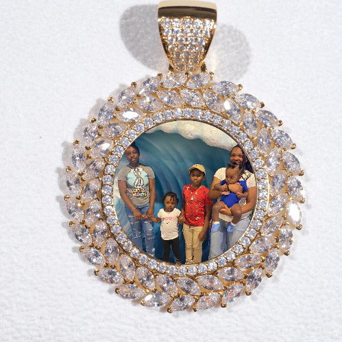 Large 3D Wheat Ear Custom Picture Pendant