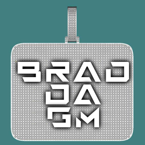 CUSTOM LETTER NECKLACE 3D BIG SQUARE