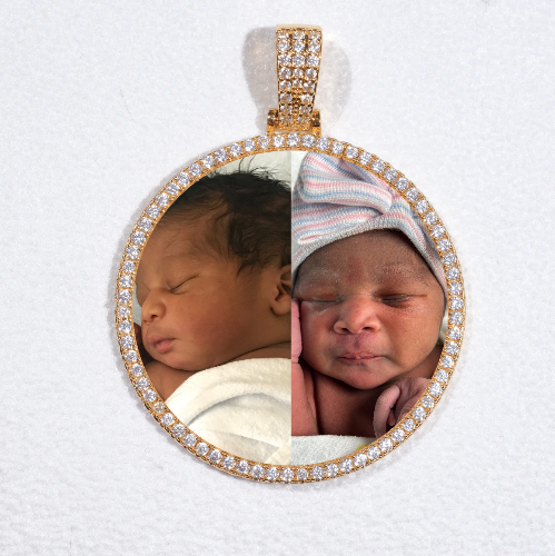 MEDIUM 3D CIRCLE CUSTOM PICTURE PENDANT