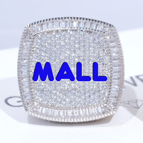 CUSTOM LETTER 3D ICED RING