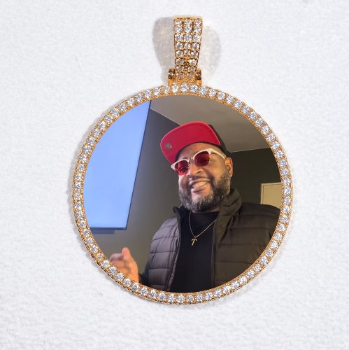 MEDIUM 3D CIRCLE CUSTOM PICTURE PENDANT