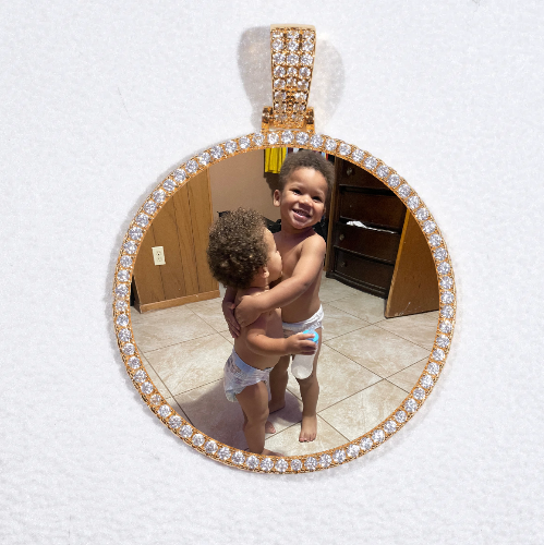 MEDIUM 3D CIRCLE CUSTOM PICTURE PENDANT