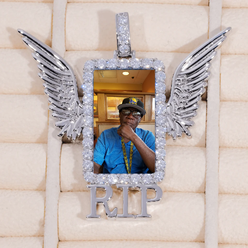 RIP WING 3D CUSTOM PICTURE PENDANT