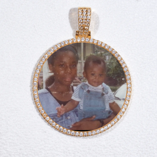 MEDIUM 3D CIRCLE CUSTOM PICTURE PENDANT